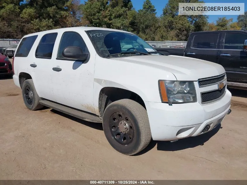 2014 Chevrolet Tahoe Commercial Fleet VIN: 1GNLC2E08ER185403 Lot: 40711309