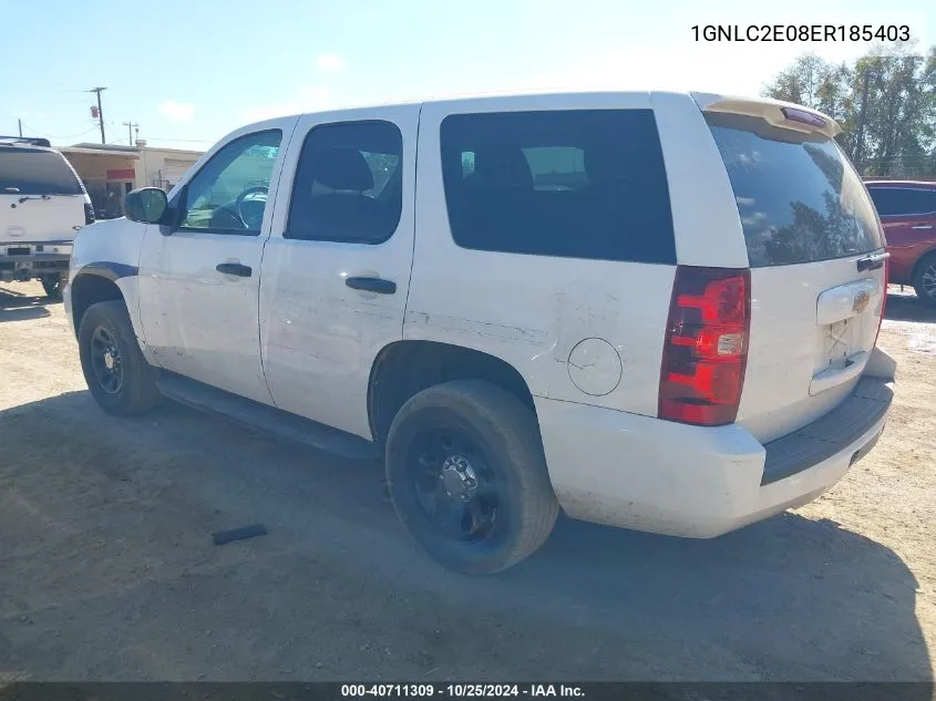 2014 Chevrolet Tahoe Commercial Fleet VIN: 1GNLC2E08ER185403 Lot: 40711309