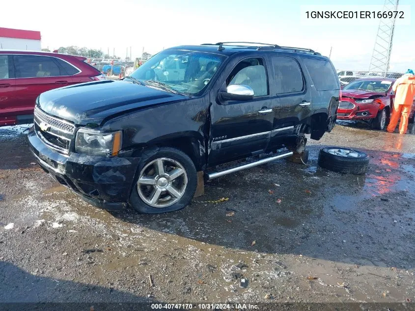 2014 Chevrolet Tahoe Ltz VIN: 1GNSKCE01ER166972 Lot: 40747170