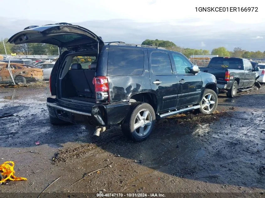 2014 Chevrolet Tahoe Ltz VIN: 1GNSKCE01ER166972 Lot: 40747170