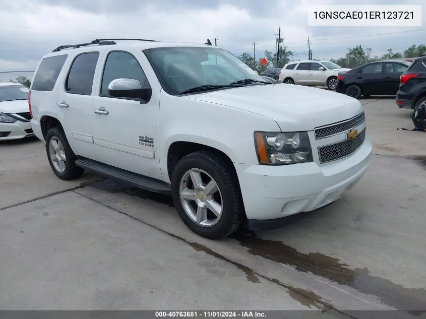 2014 Chevrolet Tahoe Ls VIN: 1GNSCAE01ER123721 Lot: 40763681