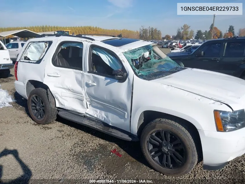 1GNSCBE04ER229733 2014 Chevrolet Tahoe Lt