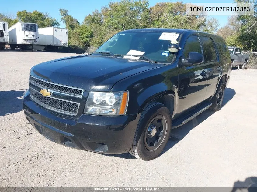 2014 Chevrolet Tahoe Commercial Fleet VIN: 1GNLC2E02ER182383 Lot: 40856283