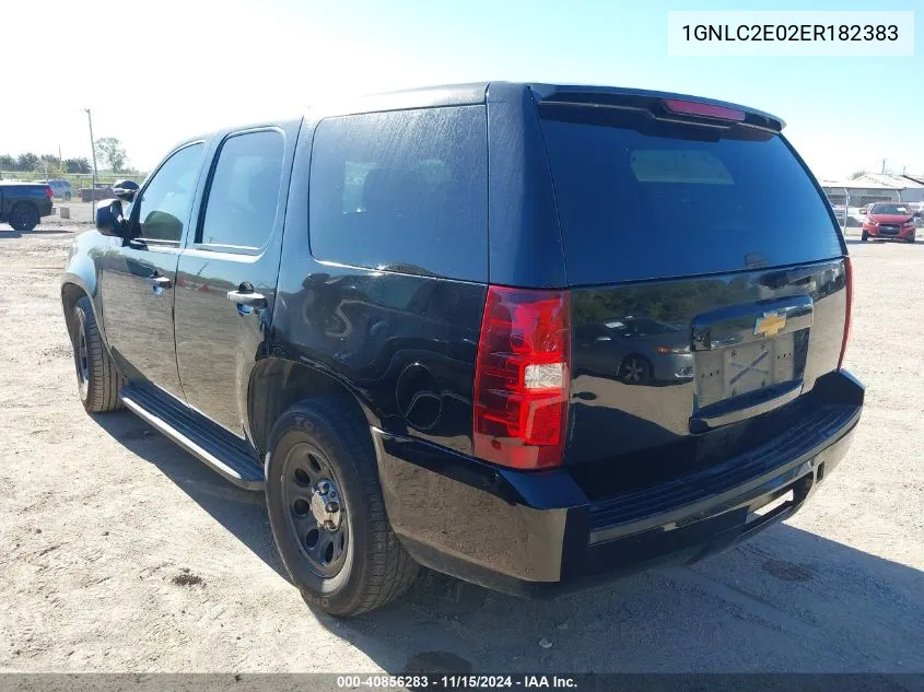 2014 Chevrolet Tahoe Commercial Fleet VIN: 1GNLC2E02ER182383 Lot: 40856283