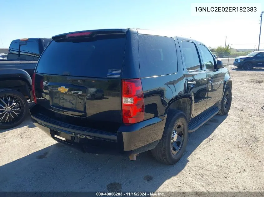 2014 Chevrolet Tahoe Commercial Fleet VIN: 1GNLC2E02ER182383 Lot: 40856283