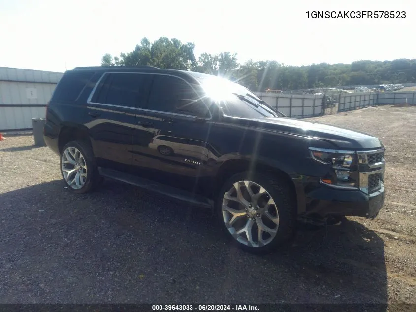 2015 Chevrolet Tahoe Ls VIN: 1GNSCAKC3FR578523 Lot: 39643033