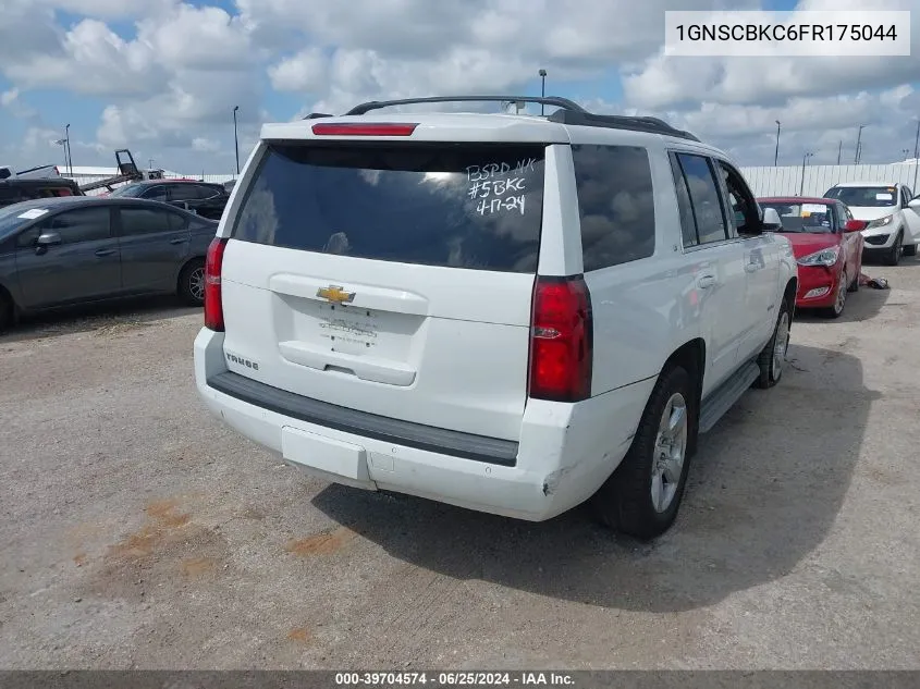 2015 Chevrolet Tahoe Lt VIN: 1GNSCBKC6FR175044 Lot: 39704574