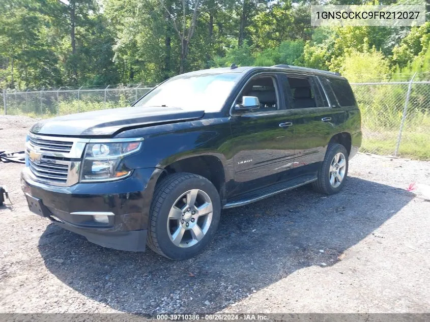 2015 Chevrolet Tahoe Ltz VIN: 1GNSCCKC9FR212027 Lot: 39710386