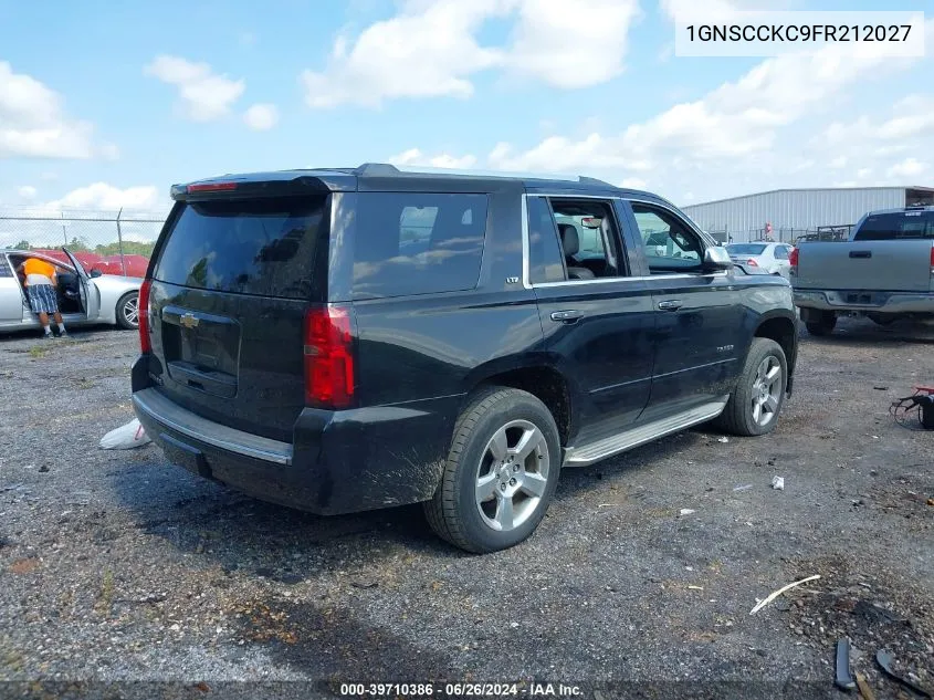 2015 Chevrolet Tahoe Ltz VIN: 1GNSCCKC9FR212027 Lot: 39710386