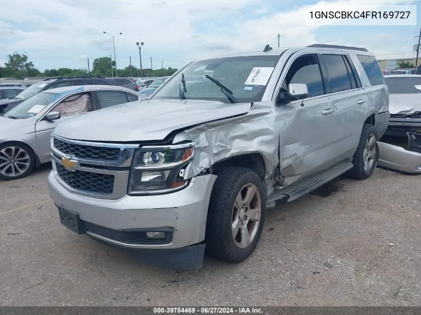 2015 Chevrolet Tahoe C1500 Lt VIN: 1GNSCBKC4FR169727 Lot: 39754469