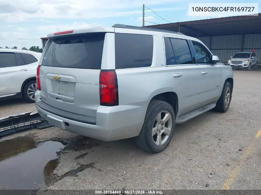 2015 Chevrolet Tahoe C1500 Lt VIN: 1GNSCBKC4FR169727 Lot: 39754469