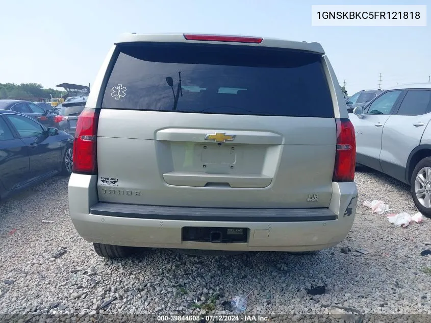 1GNSKBKC5FR121818 2015 Chevrolet Tahoe Lt