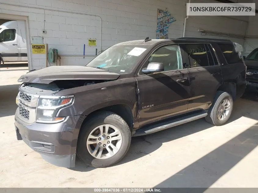 1GNSKBKC6FR739729 2015 Chevrolet Tahoe Lt