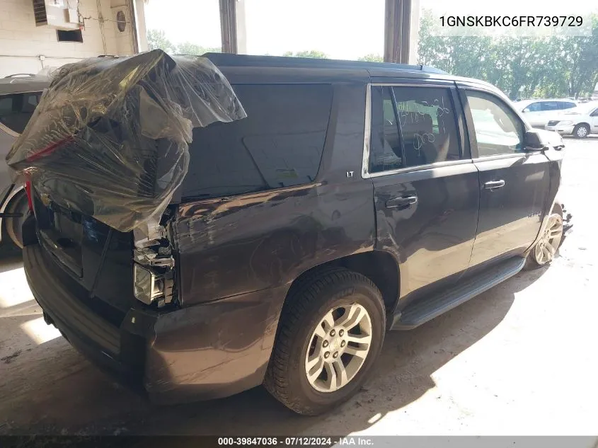 1GNSKBKC6FR739729 2015 Chevrolet Tahoe Lt