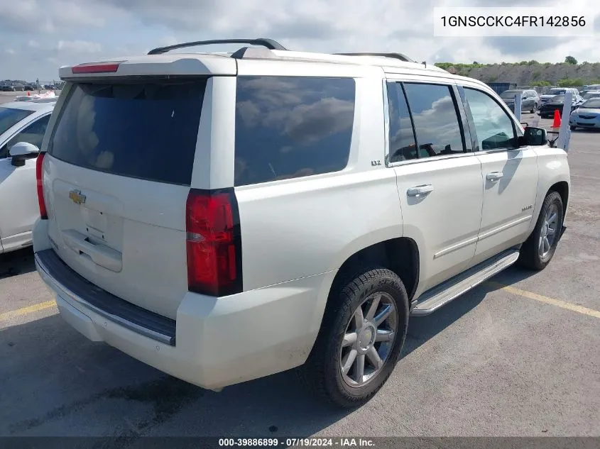 2015 Chevrolet Tahoe Ltz VIN: 1GNSCCKC4FR142856 Lot: 39886899