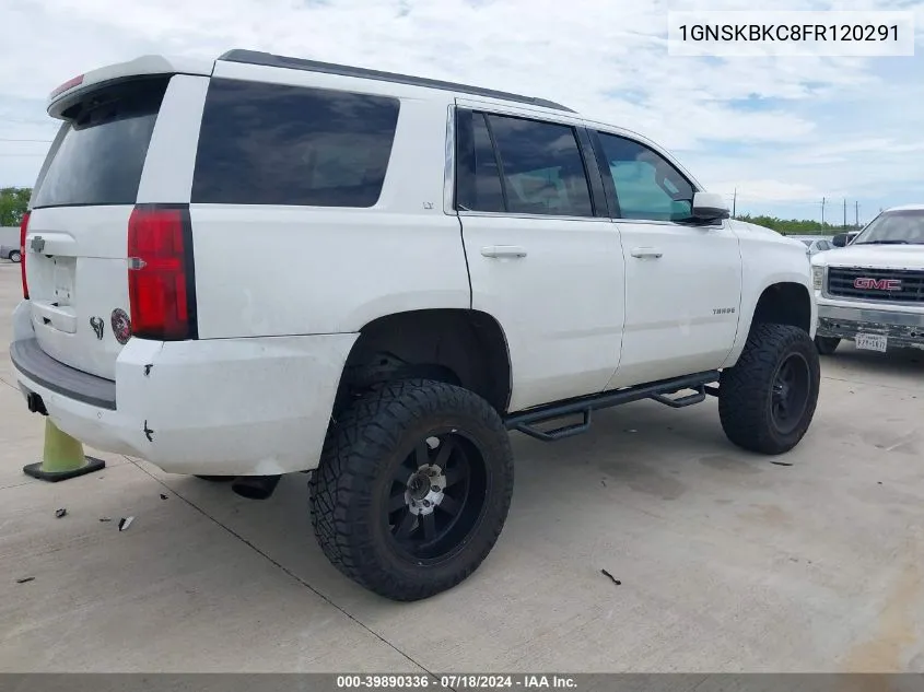 2015 Chevrolet Tahoe Lt VIN: 1GNSKBKC8FR120291 Lot: 39890336