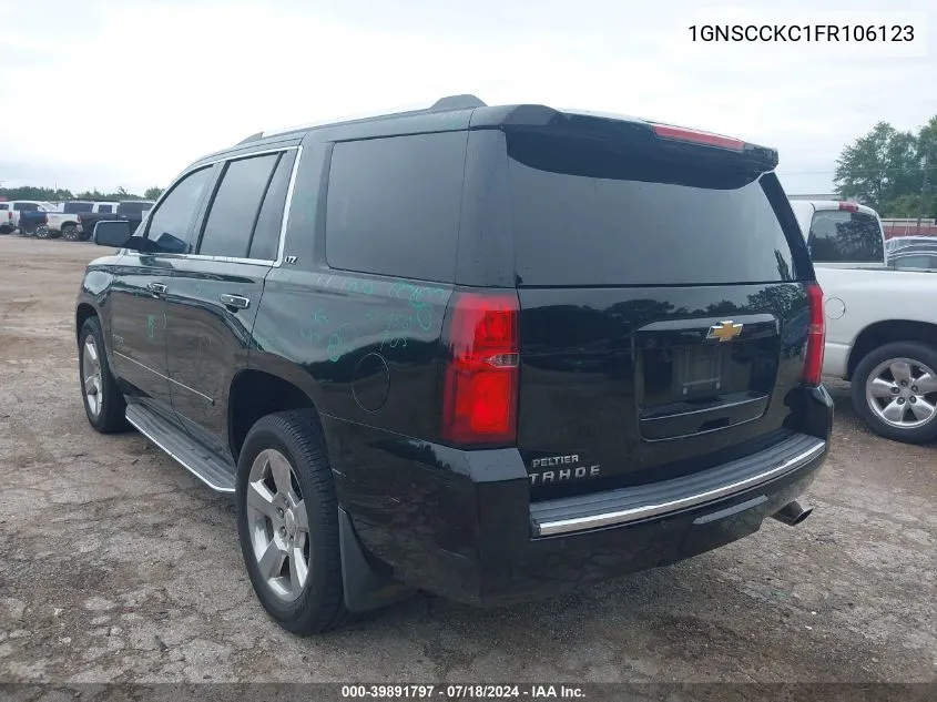 1GNSCCKC1FR106123 2015 Chevrolet Tahoe Ltz