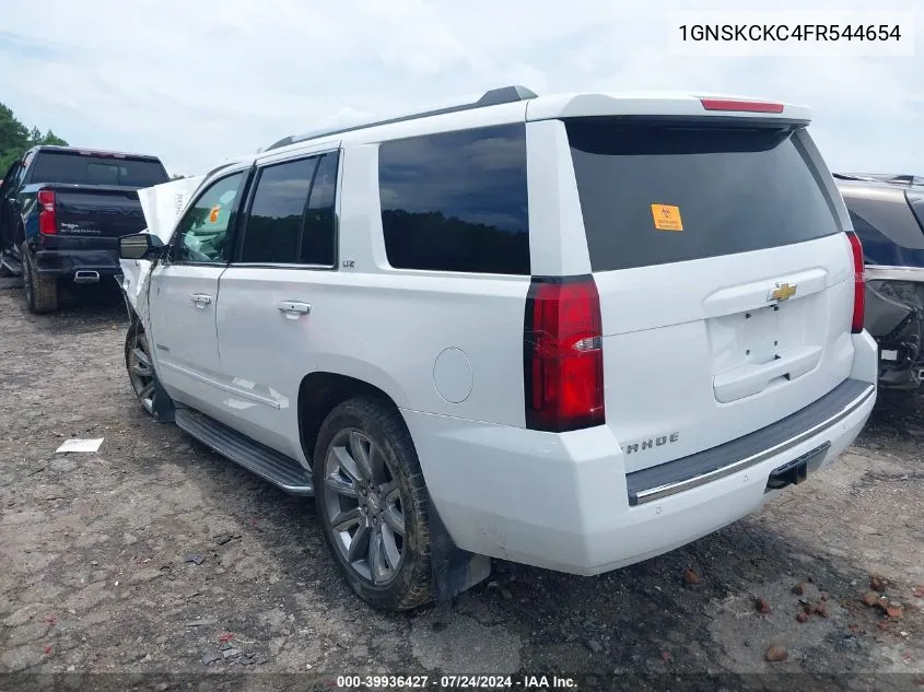 2015 Chevrolet Tahoe Ltz VIN: 1GNSKCKC4FR544654 Lot: 39936427