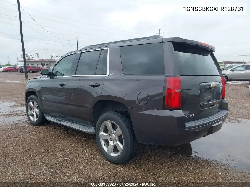 2015 Chevrolet Tahoe Lt VIN: 1GNSCBKCXFR128731 Lot: 39939923