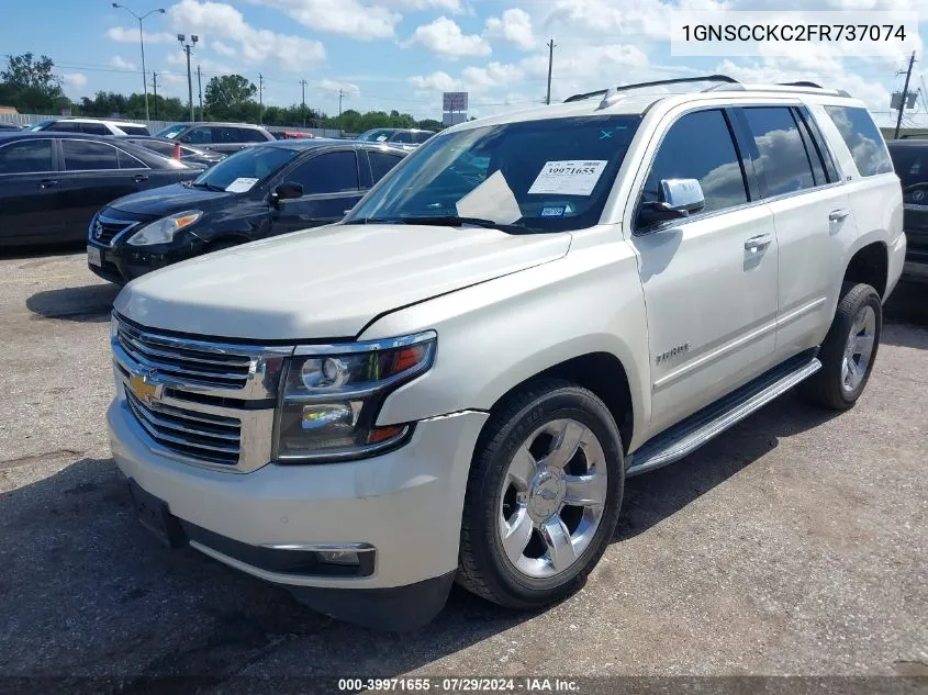 2015 Chevrolet Tahoe Ltz VIN: 1GNSCCKC2FR737074 Lot: 39971655