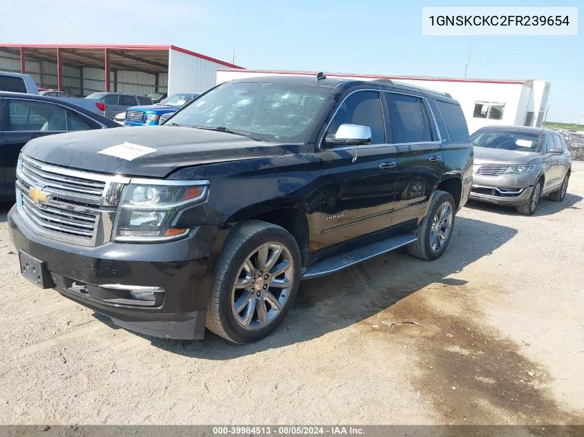 1GNSKCKC2FR239654 2015 Chevrolet Tahoe Ltz