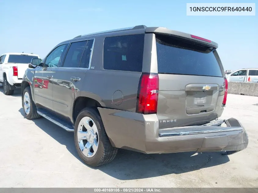 2015 Chevrolet Tahoe Ltz VIN: 1GNSCCKC9FR640440 Lot: 40169105