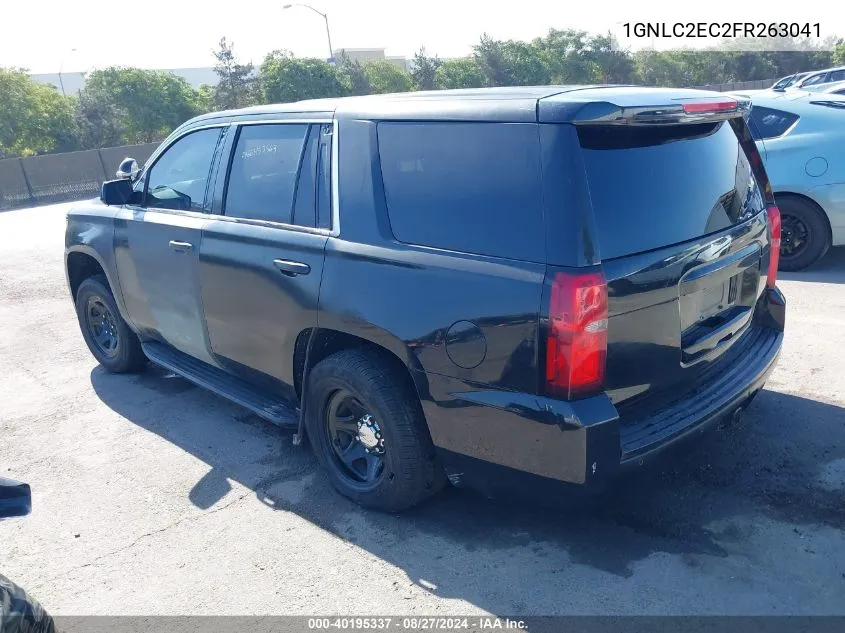 2015 Chevrolet Tahoe Commercial Fleet VIN: 1GNLC2EC2FR263041 Lot: 40195337