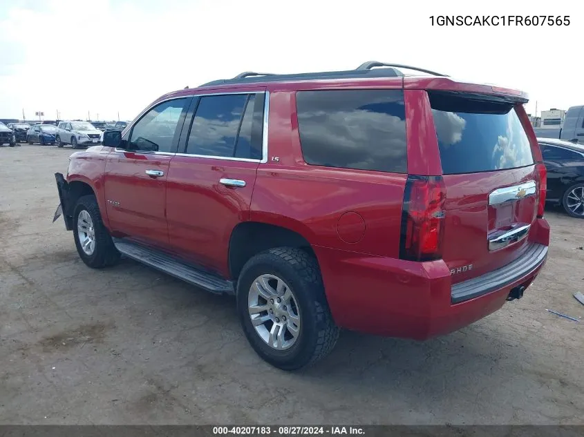 1GNSCAKC1FR607565 2015 Chevrolet Tahoe Ls