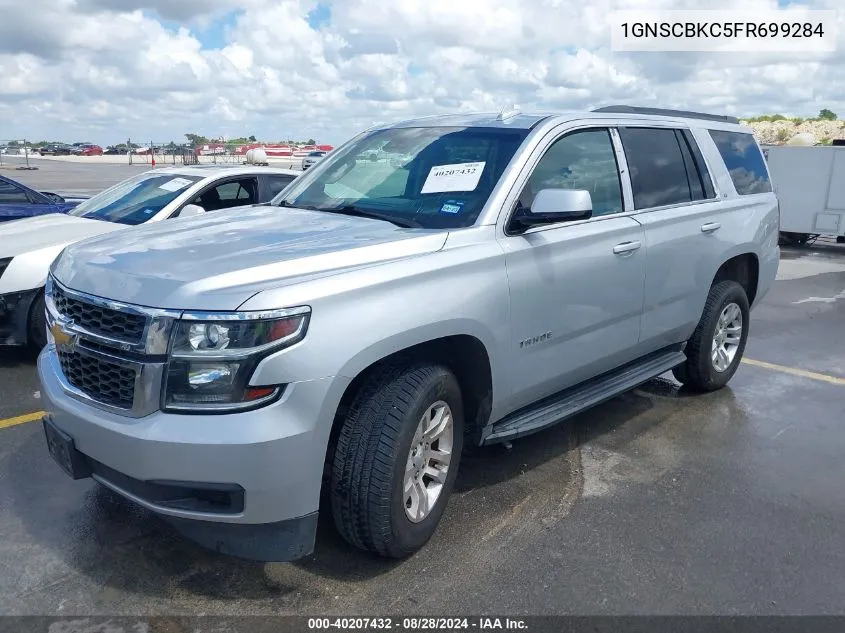 2015 Chevrolet Tahoe Lt VIN: 1GNSCBKC5FR699284 Lot: 40207432