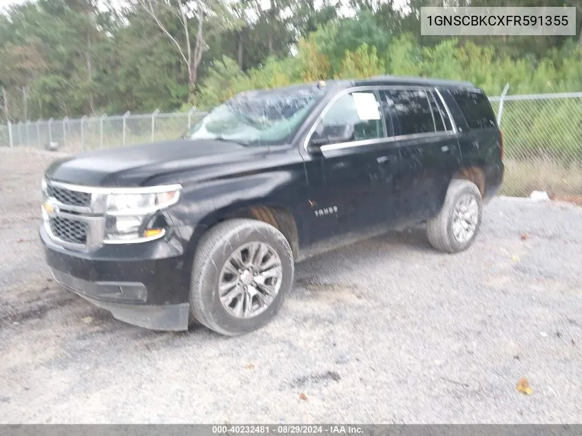 1GNSCBKCXFR591355 2015 Chevrolet Tahoe Lt