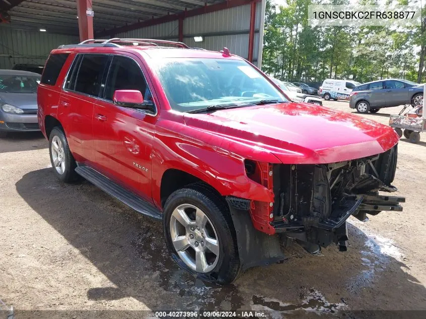 2015 Chevrolet Tahoe Lt VIN: 1GNSCBKC2FR638877 Lot: 40273996