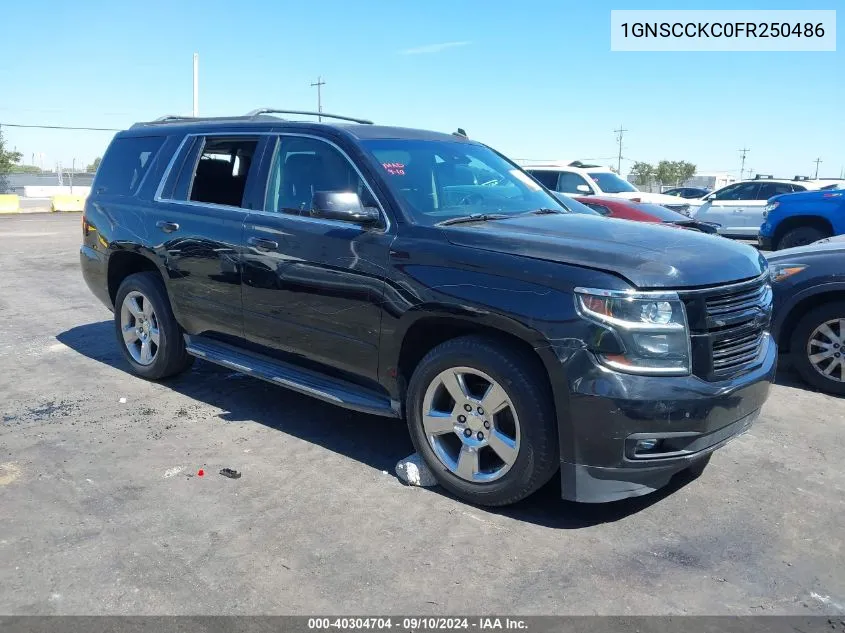 2015 Chevrolet Tahoe Ltz VIN: 1GNSCCKC0FR250486 Lot: 40304704