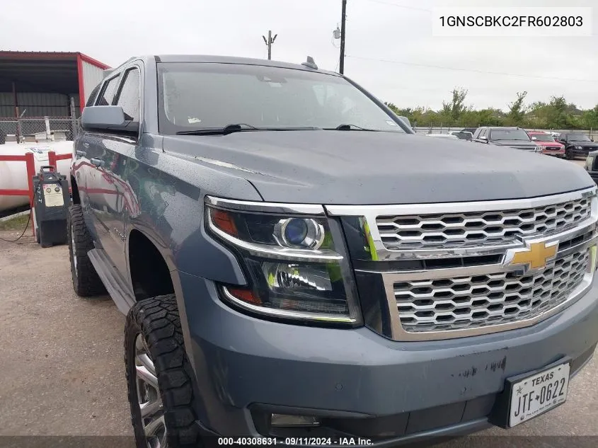 1GNSCBKC2FR602803 2015 Chevrolet Tahoe Lt