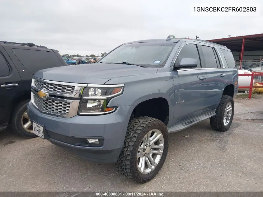 1GNSCBKC2FR602803 2015 Chevrolet Tahoe Lt