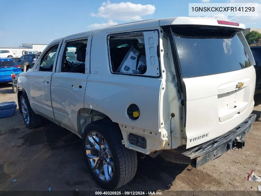 1GNSKCKCXFR141293 2015 Chevrolet Tahoe Ltz