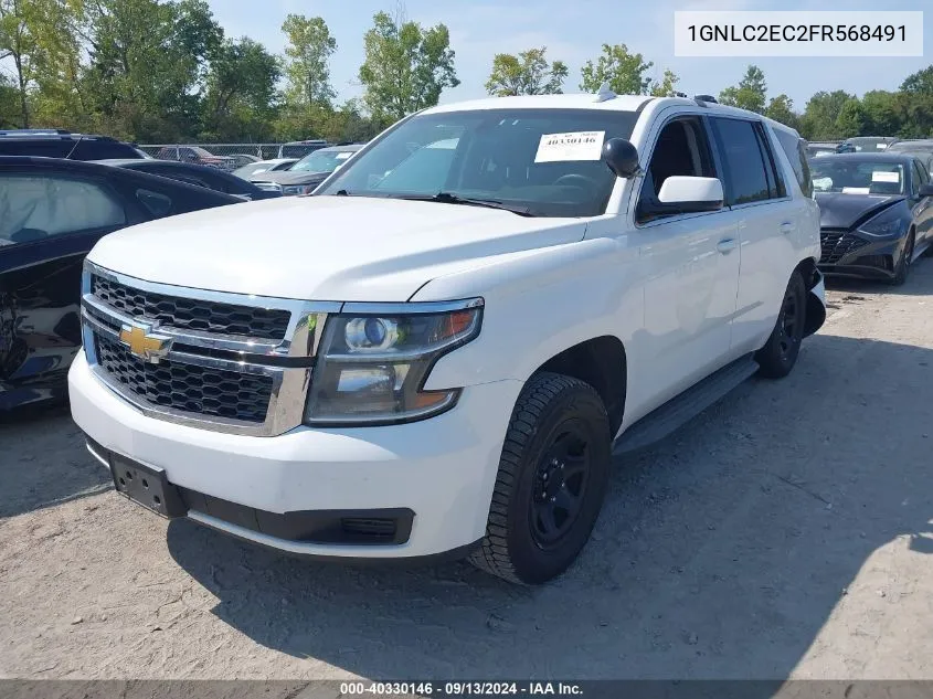 2015 Chevrolet Tahoe Commercial Fleet VIN: 1GNLC2EC2FR568491 Lot: 40330146