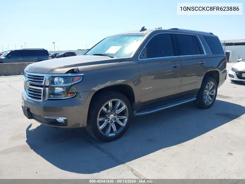 1GNSCCKC8FR623886 2015 Chevrolet Tahoe Ltz