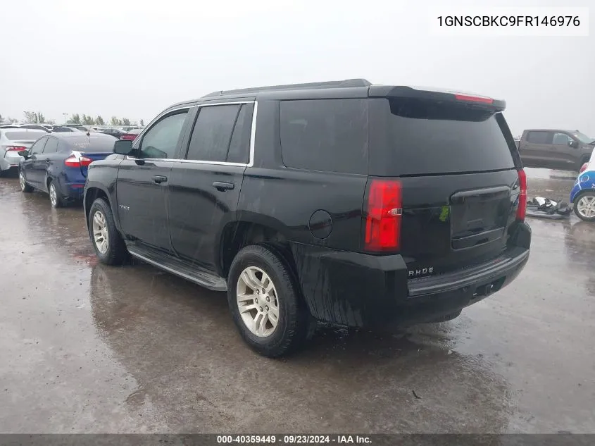 2015 Chevrolet Tahoe Lt VIN: 1GNSCBKC9FR146976 Lot: 40359449