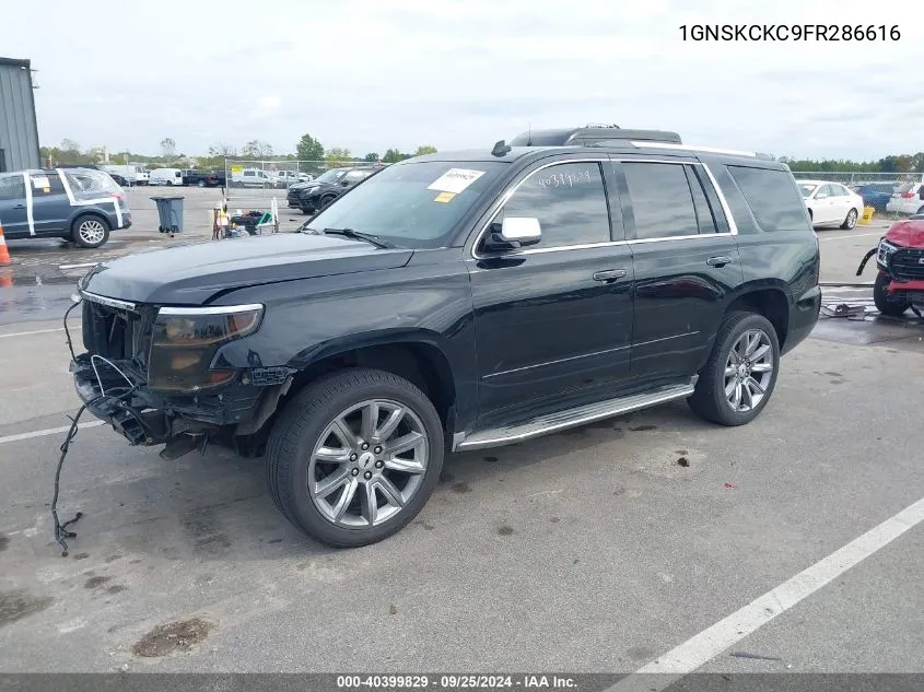 2015 Chevrolet Tahoe Ltz VIN: 1GNSKCKC9FR286616 Lot: 40399829