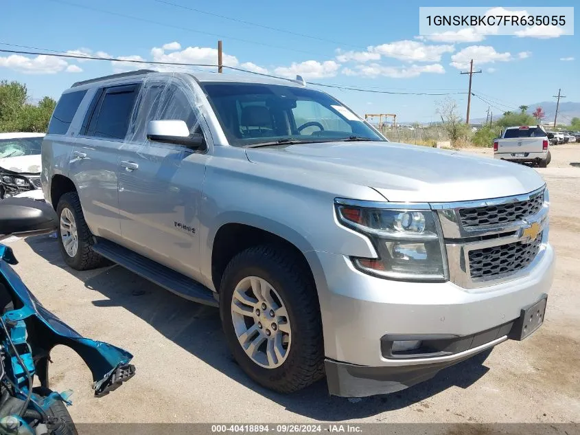 2015 Chevrolet Tahoe Lt VIN: 1GNSKBKC7FR635055 Lot: 40418894