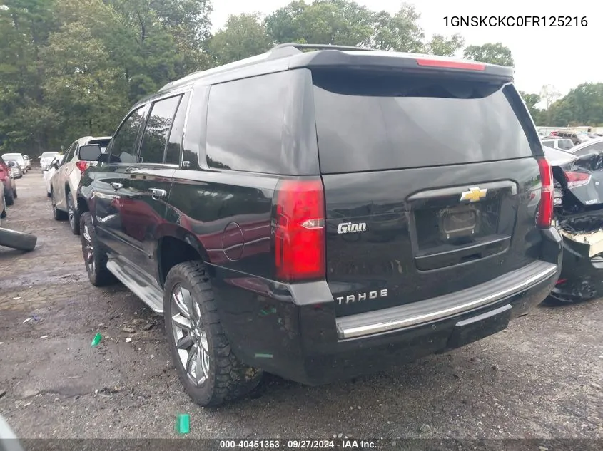 1GNSKCKC0FR125216 2015 Chevrolet Tahoe Ltz