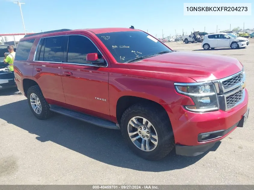 2015 Chevrolet Tahoe Lt VIN: 1GNSKBKCXFR204273 Lot: 40459701