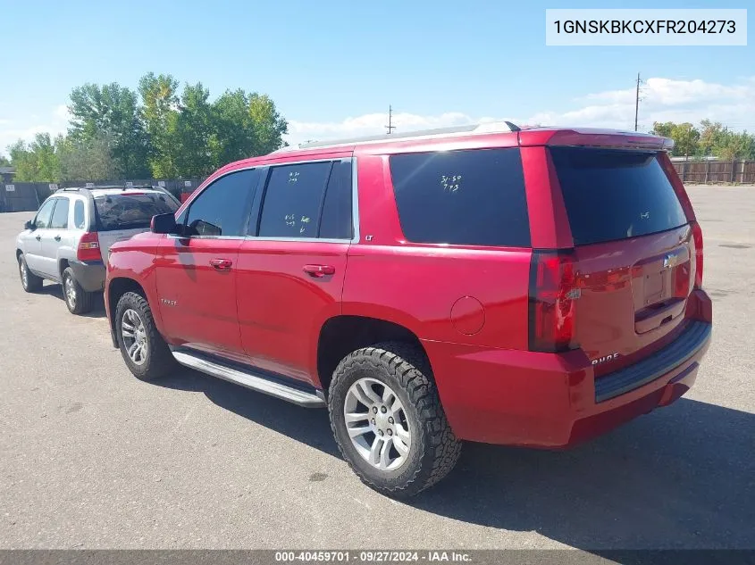 2015 Chevrolet Tahoe Lt VIN: 1GNSKBKCXFR204273 Lot: 40459701