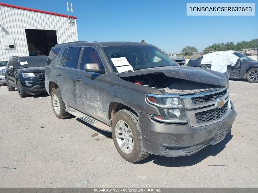 2015 Chevrolet Tahoe Ls VIN: 1GNSCAKC5FR632663 Lot: 40461129