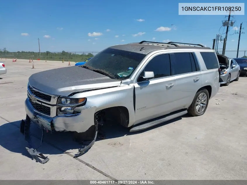 2015 Chevrolet Tahoe Ls VIN: 1GNSCAKC1FR108250 Lot: 40461717