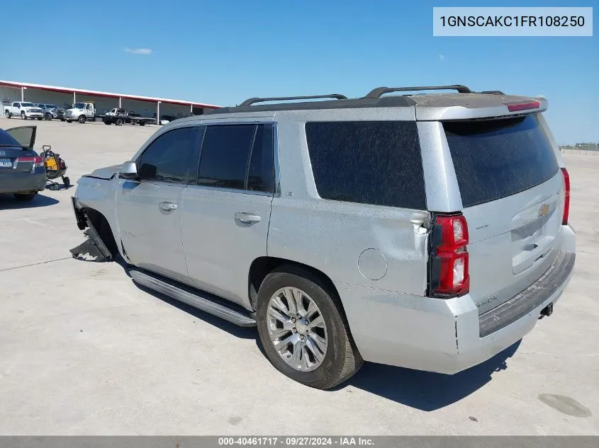 2015 Chevrolet Tahoe Ls VIN: 1GNSCAKC1FR108250 Lot: 40461717