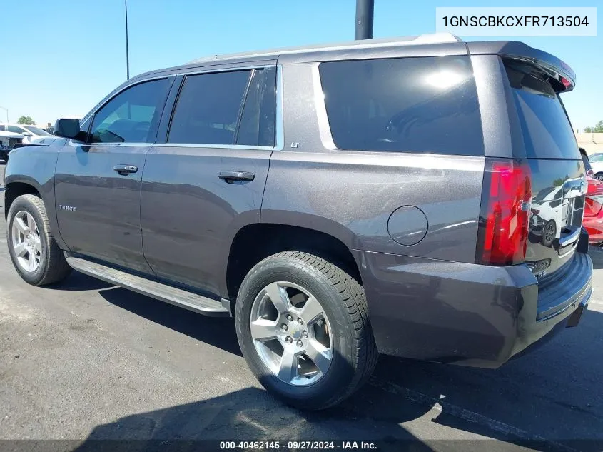 2015 Chevrolet Tahoe Lt VIN: 1GNSCBKCXFR713504 Lot: 40462145