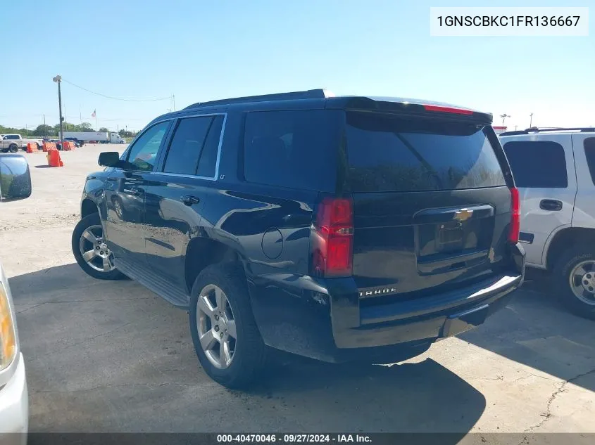 1GNSCBKC1FR136667 2015 Chevrolet Tahoe Lt