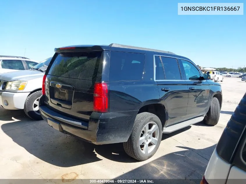 1GNSCBKC1FR136667 2015 Chevrolet Tahoe Lt