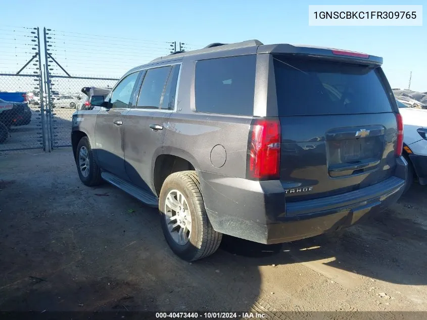 2015 Chevrolet Tahoe C1500 Lt VIN: 1GNSCBKC1FR309765 Lot: 40473440